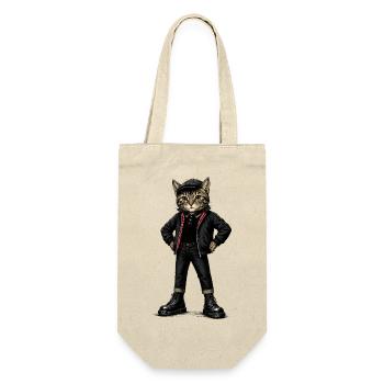  UK Katze Ska-Reggae Rockmusik Ska-Punk - Geschenkbeutel für Flaschen - Natur - Vorne