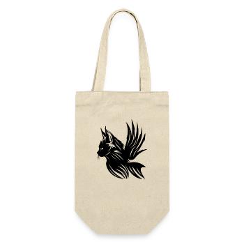 Cats Meow Cute Funny Cat Motif - Gift Bag for Bottles - nature - Front