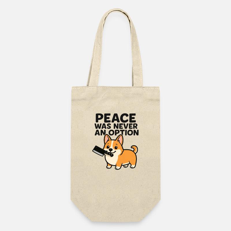 La paix n’a jamais été une option (Corgi) - Sac à bouteille - nature