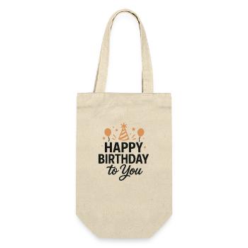 file 00000000dee86246a862420e5d260e69 - Geschenkbeutel für Flaschen - Natur - Vorne