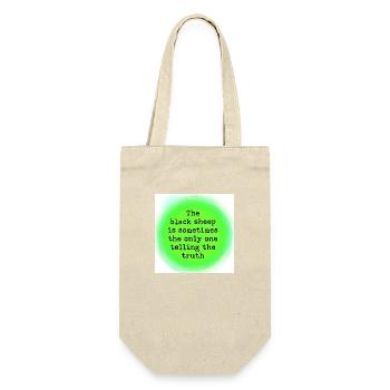 Black sheep - Gift Bag for Bottles - nature - Front