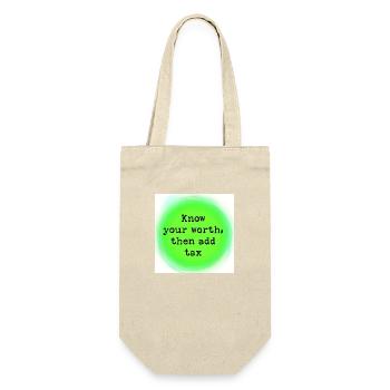 Know your worth - Gift Bag for Bottles - nature - Front