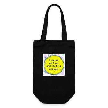 I am who I am - Gift Bag for Bottles - black - Front