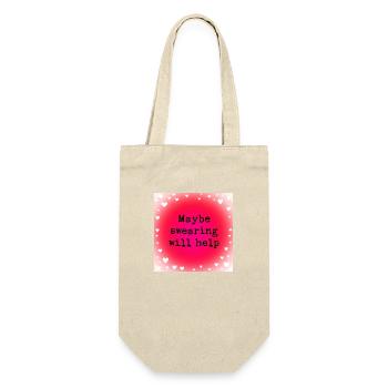 Maybe swearing will help - Gift Bag for Bottles - nature - Front