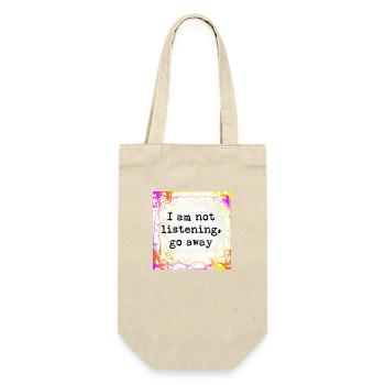 I am not listening go away - Gift Bag for Bottles - nature - Front