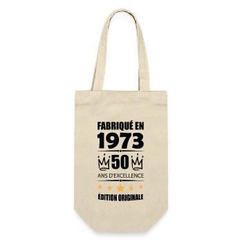Vintage 1973 50Ans Anniversaire Cadeau Homme Femme - Sac à bouteille - nature - Devant