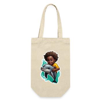 Kid Dolphins Dolphin amant idée cadeau - Sac à bouteille - nature - Devant