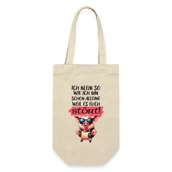 I stay the way I am Saying Funny Statement - Gift Bag for Bottles - nature - Front