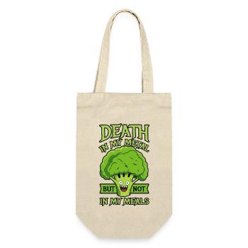 Death in my metal but not in my meals - Vegan - Gift Bag for Bottles - nature - Front