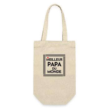 The Best Dad in the World, Father's Day - Gift Bag for Bottles - nature - Front