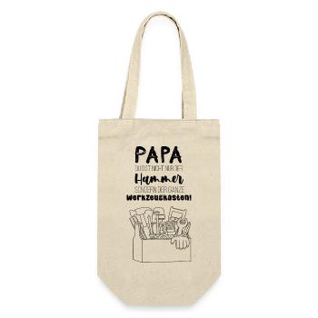 Papa, tu n’es pas juste la chemise drôle de Hammer - Sac à bouteille - nature - Devant
