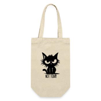 Not Today Cat Gift Idea - Gift Bag for Bottles - nature - Front