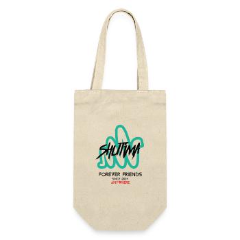 Forever Friends Anywhere - Geschenkbeutel für Flaschen - Natur - Vorne