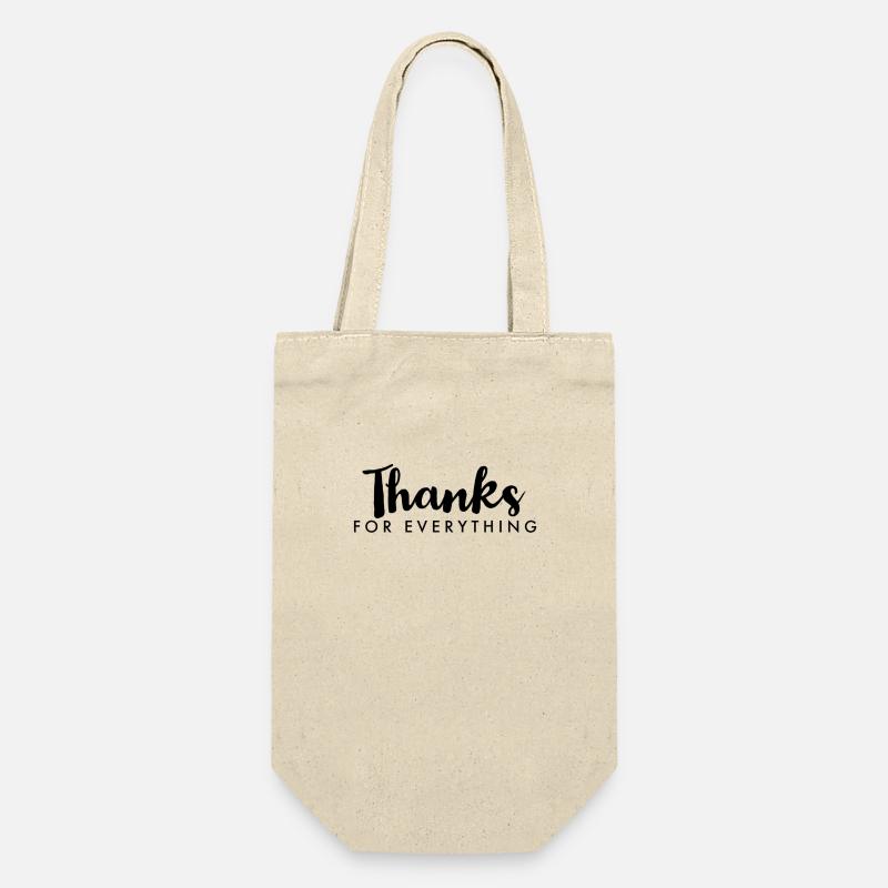 Thanks for everything - Gift Bag for Bottles - nature