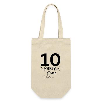 10 - Geschenkbeutel für Flaschen - Natur - Vorne