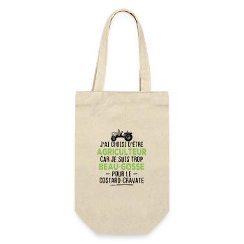 J'ai choisi d'être agriculteur beau-gosse - Sac à bouteille - nature - Devant