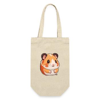 Totally cute hamster - Gift Bag for Bottles - nature - Front