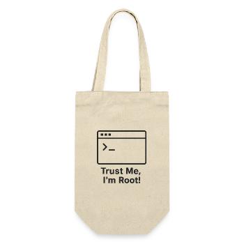 Trust Me I am Root - Gift Bag for Bottles - nature - Front