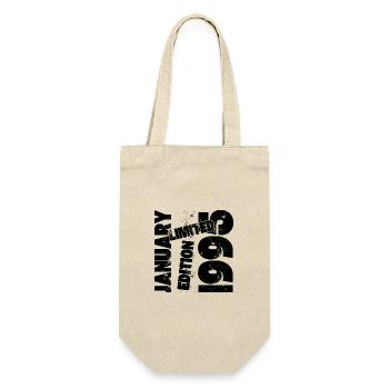 JANUAR 1995 LIMITIERTE AUFLAGE - Geschenkbeutel für Flaschen - Natur - Vorne