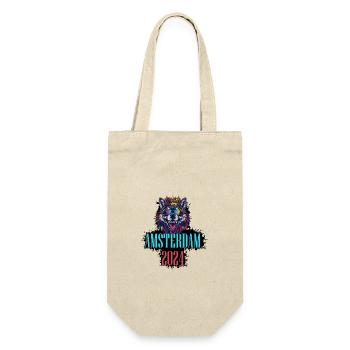 Amsterdam 2024 Vacation Wolf - Gift Bag for Bottles - nature - Front
