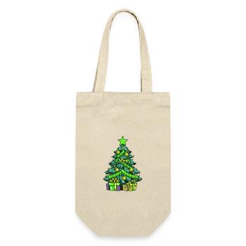 Sapin de Noël Noël - Sac à bouteille - nature - Devant
