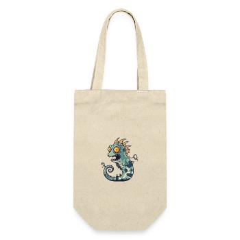 Seahorse Halloween Comic Funny - Gift Bag for Bottles - nature - Front