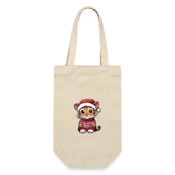 Bande dessinée de Noël Tigre - Sac à bouteille - nature - Devant