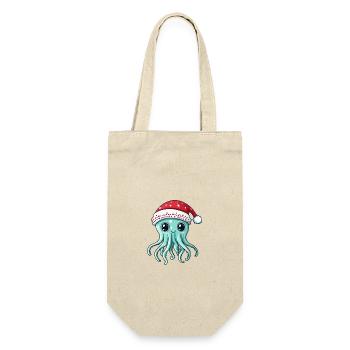 Bande dessinée de Noël méduse - Sac à bouteille - nature - Devant