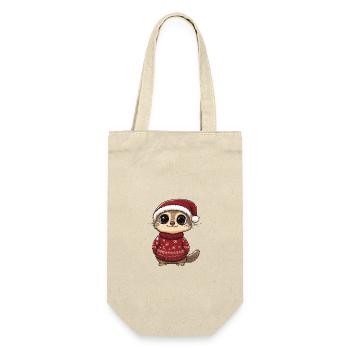 Bande dessinée de Noël de suricate - Sac à bouteille - nature - Devant