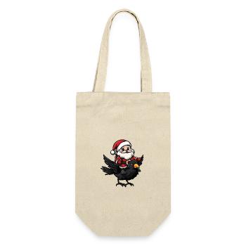 Corbeau Corbeau Père Noël - Sac à bouteille - nature - Devant