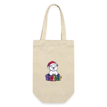Polar Bear Christmas Gifts Polar Bear - Gift Bag for Bottles - nature - Front