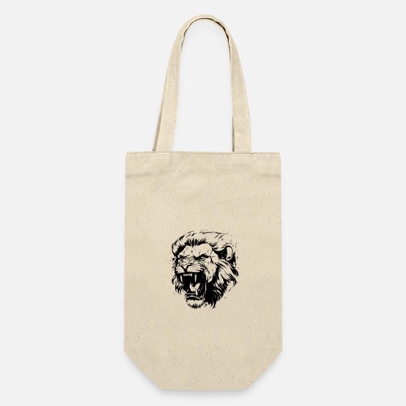 Tête de Lion - Sac à bouteille - nature