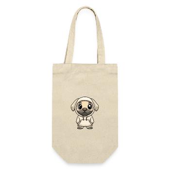 Kangal Hund Lustig - Geschenkbeutel für Flaschen - Natur - Vorne