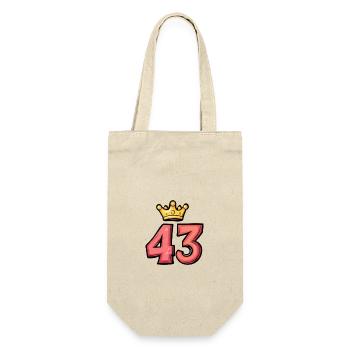 43 Number Krone - Gift Bag for Bottles - nature - Front