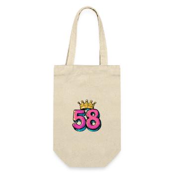 58 Nombre Couronne - Sac à bouteille - nature - Devant