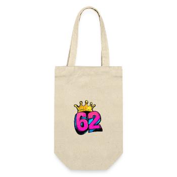 62 Number Crown - Gift Bag for Bottles - nature - Front