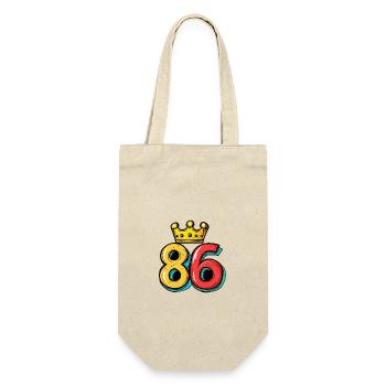 86 Nombre Couronne - Sac à bouteille - nature - Devant