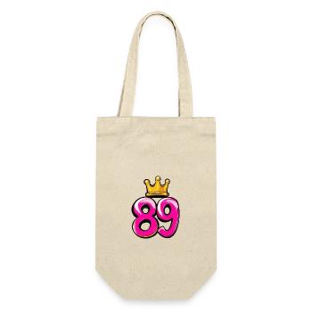 89 Number Crown - Gift Bag for Bottles - nature - Front