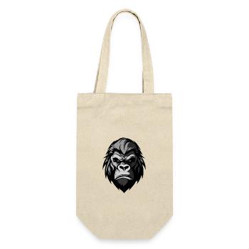 Gorilla Head - Gift Bag for Bottles - nature - Front