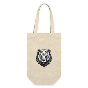 Polar Bear Head Polar Bear - Gift Bag for Bottles - nature - Front