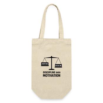 Discipline over motivation - Gift Bag for Bottles - nature - Front