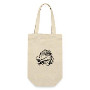 Alligator Crocodile Dessin au trait Portrait - Sac à bouteille - nature - Devant