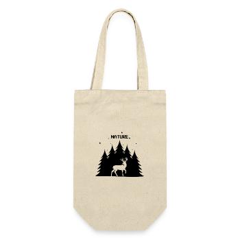 Adventure Camping Lovers Nature Hiking - Geschenkbeutel für Flaschen - Natur - Vorne