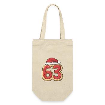 63 Number Christmas - Gift Bag for Bottles - nature - Front