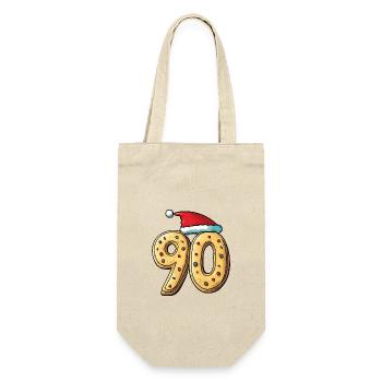 90 Number Christmas - Gift Bag for Bottles - nature - Front