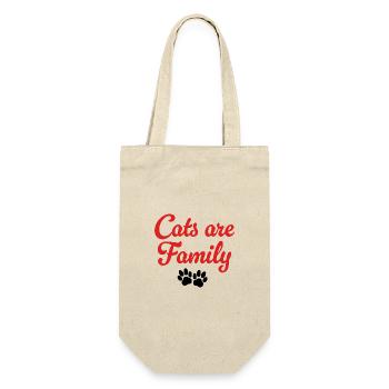 cats are family - Gift Bag for Bottles - nature - Front