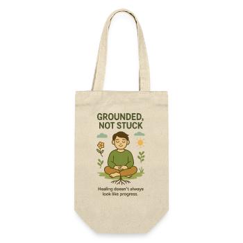 Grounded, Not Stuck - Gift Bag for Bottles - nature - Front