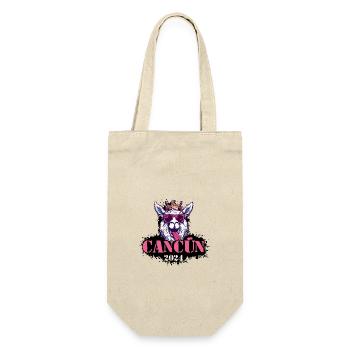Cancun 2024 Alpaca - Gift Bag for Bottles - nature - Front