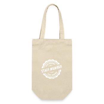 Staff Stamp - Gift Bag for Bottles - nature - Front