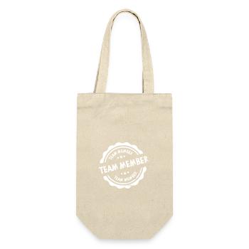 Team Stamp - Gift Bag for Bottles - nature - Front